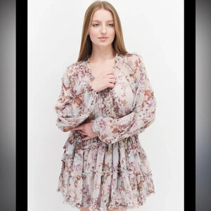 o.p.t. Floral Ruffle Dress, size small